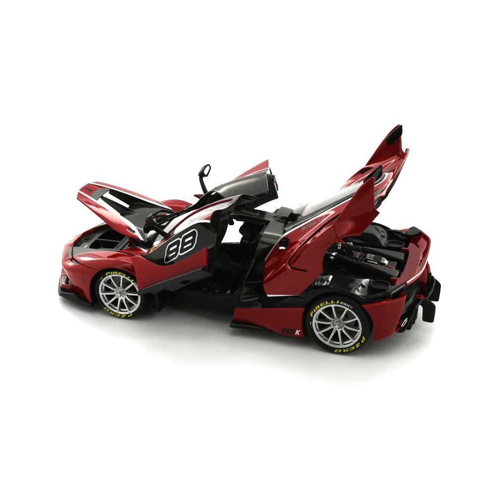 Bburago Licensed 1:18 Scale Ferrari Signature Series FXX-K #88 Red Ferrari Diecast Model Car