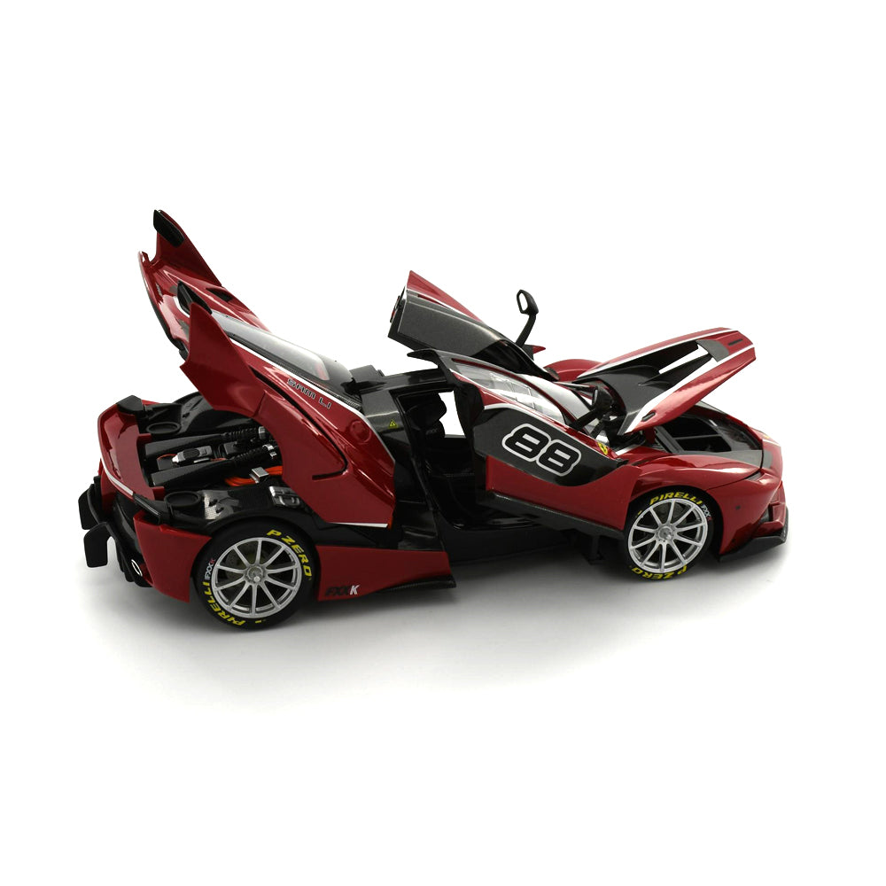 Bburago Licensed 1:18 Scale Ferrari Signature Series FXX-K #88 Red Ferrari Diecast Model Car
