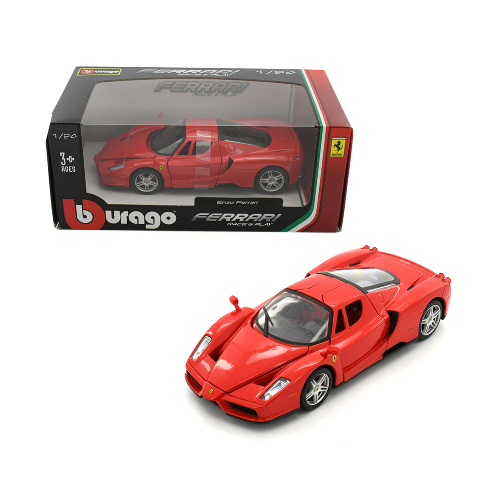 Bburago Licensed 1:24 Scale Ferrari R&P Enzo Ferrari Diecast Model Car Red