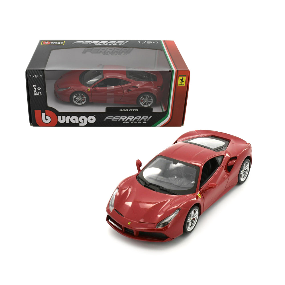 Bburago Licensed 1:24 Scale Ferrari R&P 448 GT Berlinetta Diecast Model Car Red