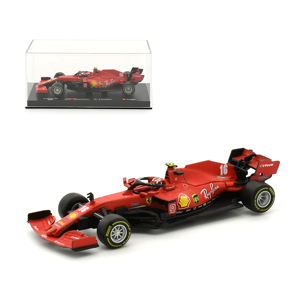 Bburago Licensed 1:43 Scale Ferrari Racing SF1000 With Driver Austrian GP Leclerc #16