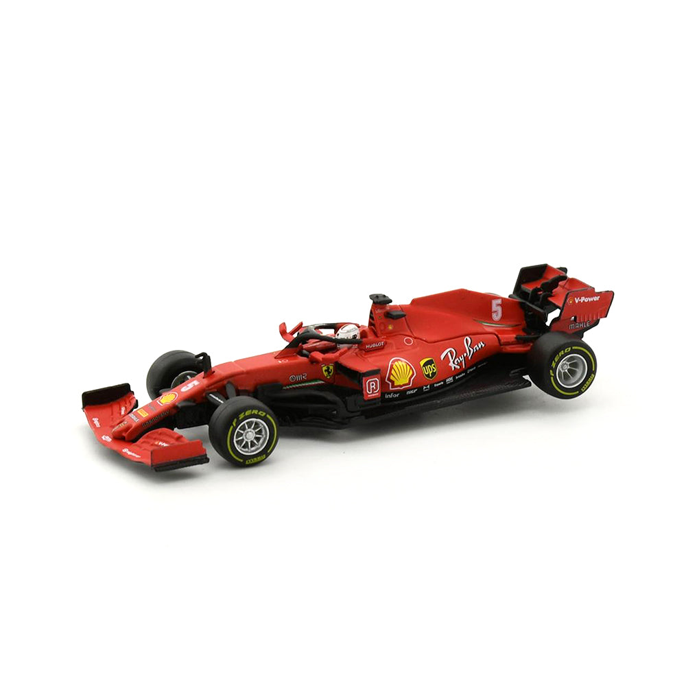 Bburago Licensed 1:43 Scale Ferrari SF1000 #5 Sebastian Vettel Austria GP 2020 With Figure