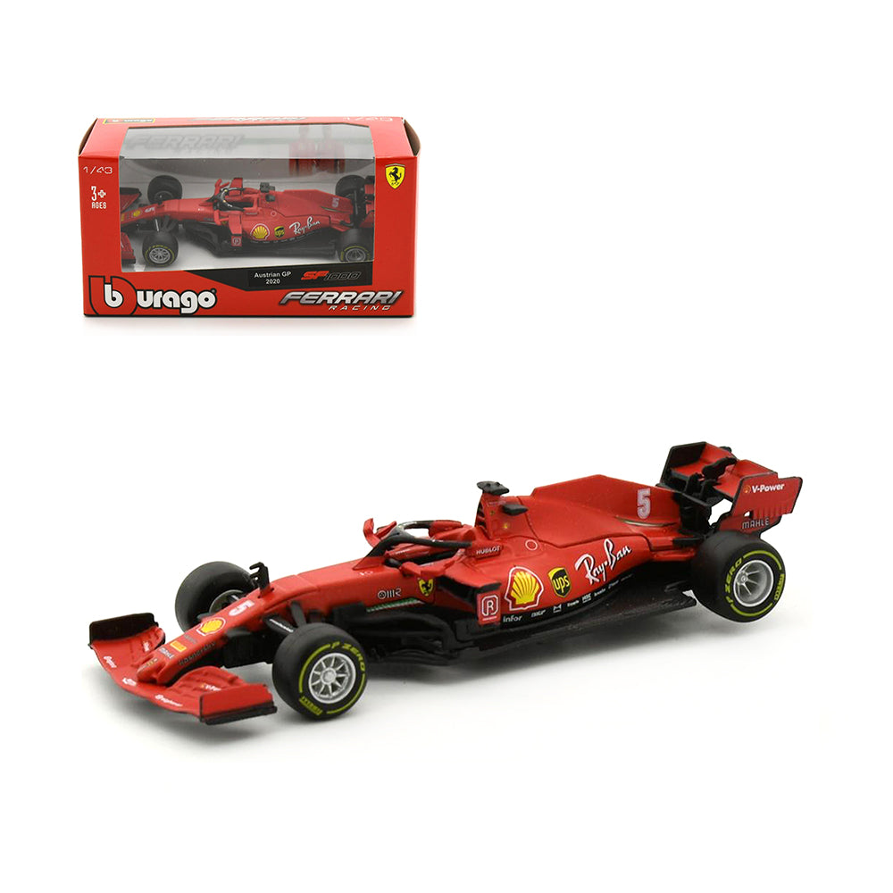 Bburago Licensed 1:43 Scale Ferrari Racing SF1000 Austrian GP Vettel #5