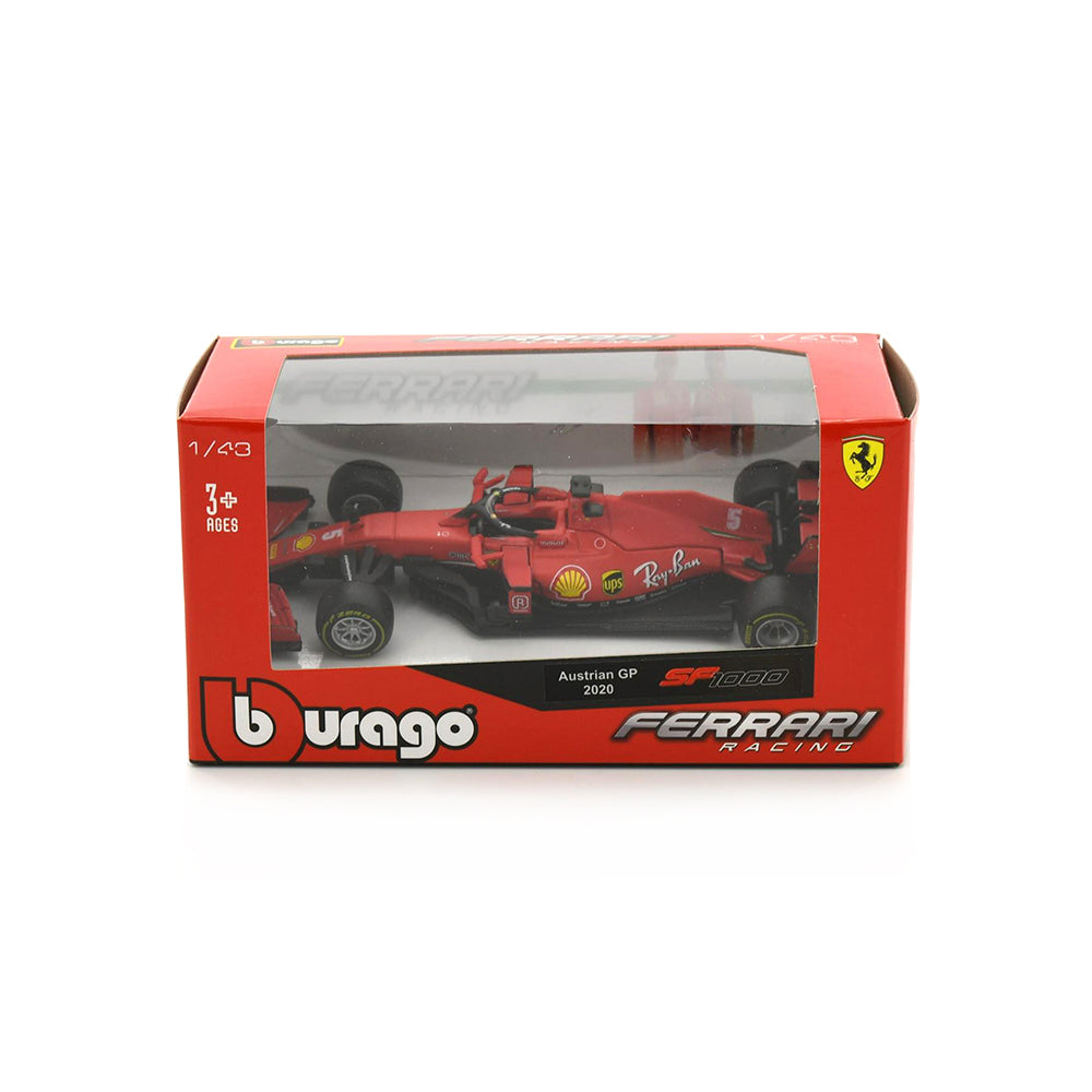 Bburago Licensed 1:43 Scale Ferrari Racing SF1000 Austrian GP Vettel #5