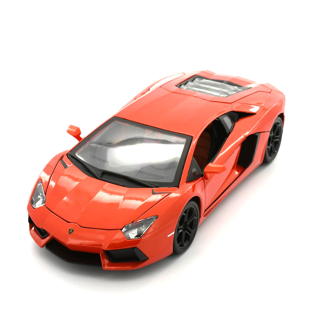 Bburago Licensed 1:18 Scale 2012 Lamborghini Aventador Coupe Diecast Model Car Met Orange