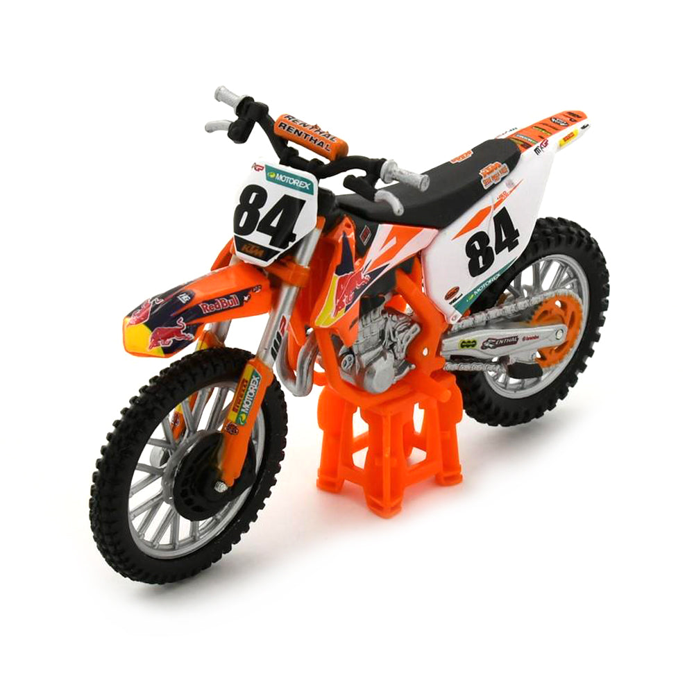 Bburago Licensed 1:18 Scale KTM 450 SX-F Factory Edition 2018-Herling Motorbike Diecast Model