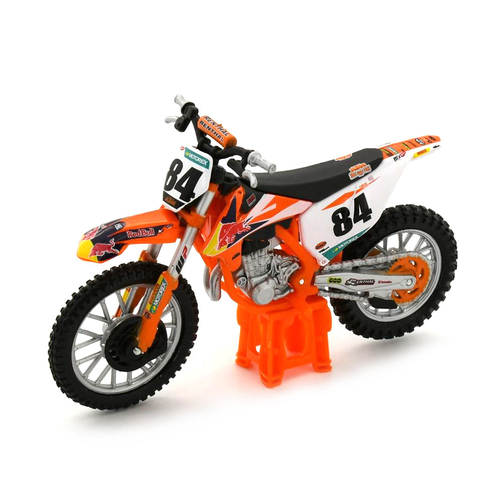 Bburago Licensed 1:18 Scale KTM 450 SX-F Factory Edition 2018-Herling Motorbike Diecast Model