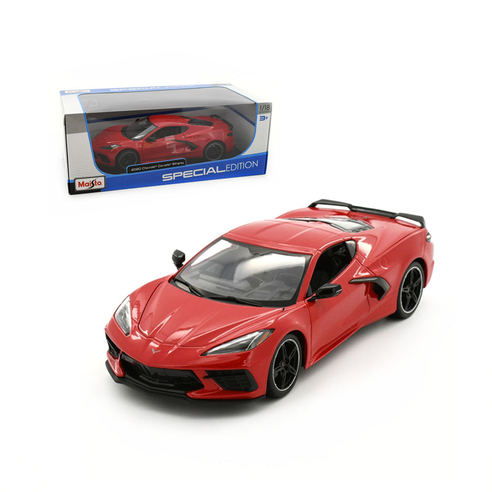 Maisto Licensed Special Edition 1:18 Scale 2020 Chevrolet Corvette Stingray Coupe Red
