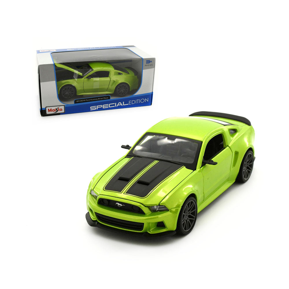 Maisto Licensed Special Edition 1:24 Scale Model 2014 Ford Mustang Street Racer Green