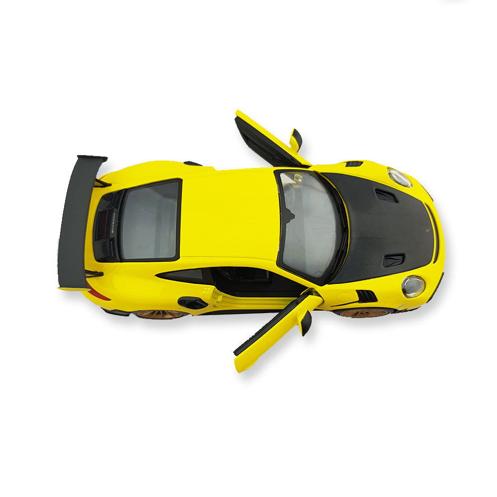 Maisto Licensed 2018 Porsche 911 GT2 RS Diecast Model Car Yellow