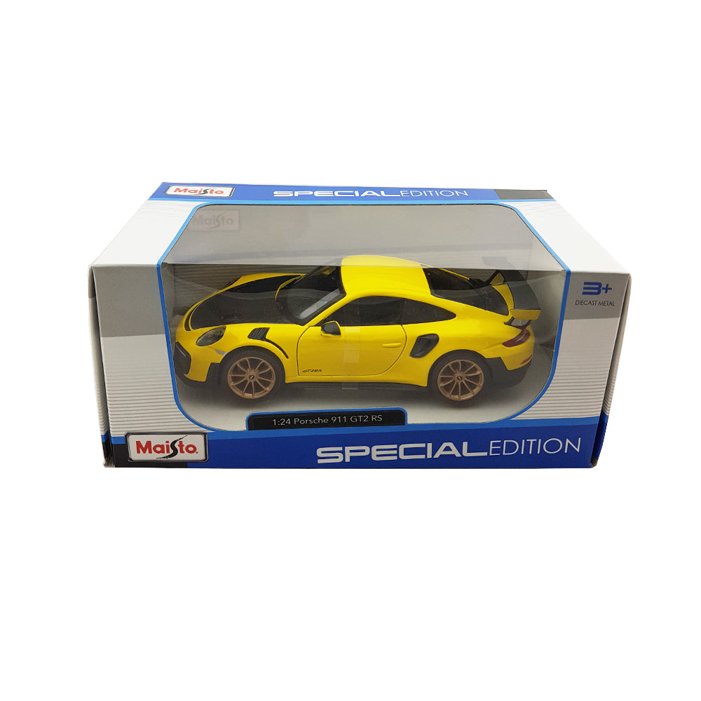 Maisto Licensed 2018 Porsche 911 GT2 RS Diecast Model Car Yellow