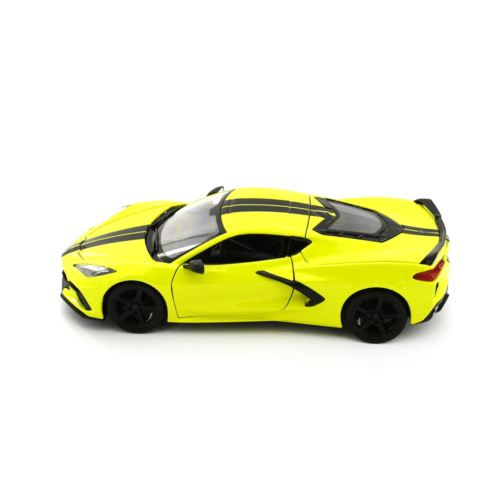 Maisto Licensed 1:24 Scale 2020 Chevrolet Corvette Stingray Coupe Diecast Model Car Yellow