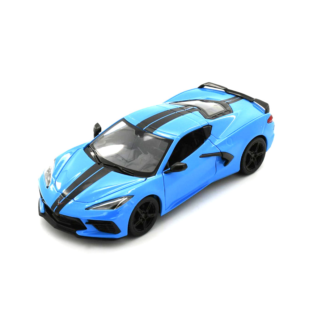 Maisto Licensed 1:24 Scale 2020 Chevrolet Corvette Stingray Coupe Diecast Model Car Blue