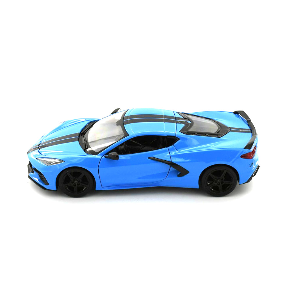 Maisto Licensed 1:24 Scale 2020 Chevrolet Corvette Stingray Coupe Diecast Model Car Blue