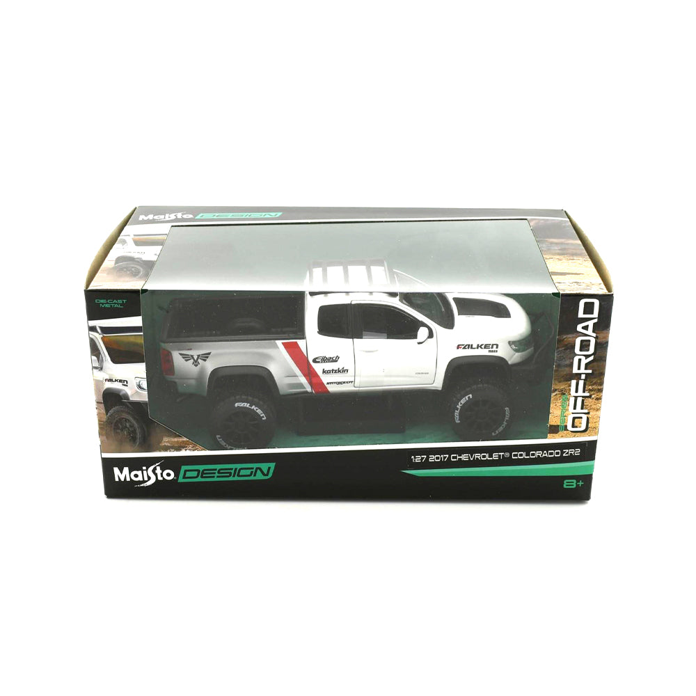 Maisto Licensed 1:27 Scale Design Off-Road 2017 Chevrolet Colorado ZR-2 White