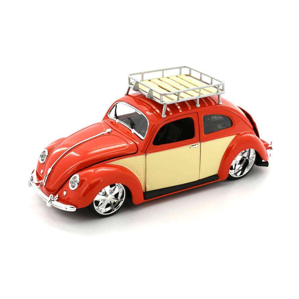 Maisto Licensed 1:18 Scale Classics 1956 Volkwagen Beetle Diecast Model Car Red