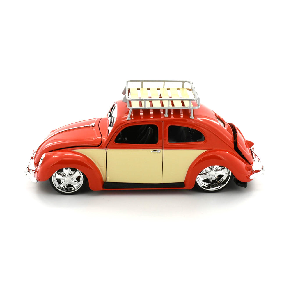 Maisto Licensed 1:18 Scale Classics 1956 Volkwagen Beetle Diecast Model Car Red