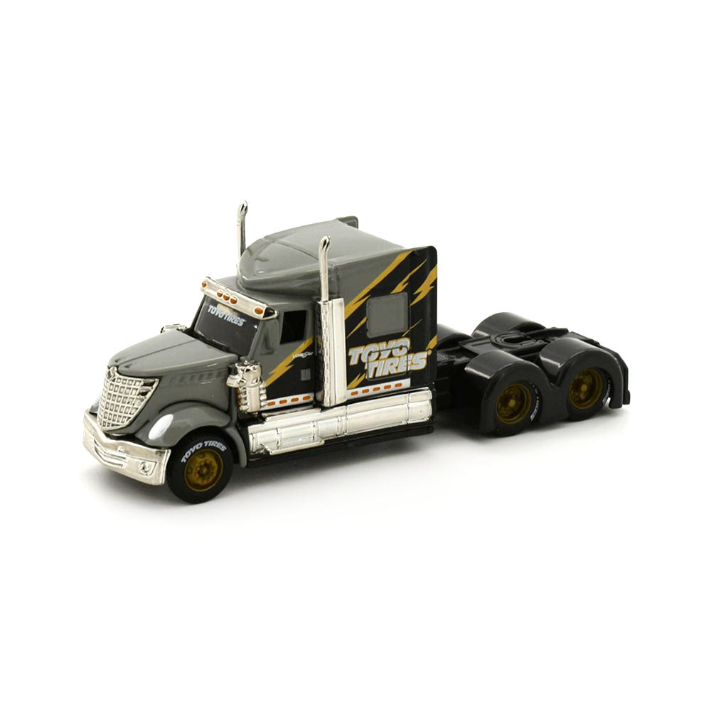 Maisto Licensed 1:64 Scale Design Custom Rigs International Lonestar Truck Gray Yellow Lighting