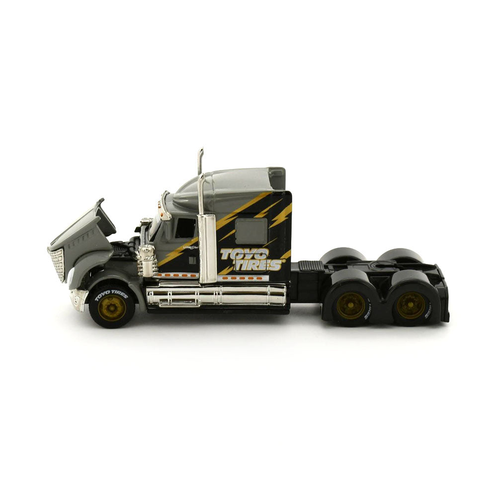 Maisto Licensed 1:64 Scale Design Custom Rigs International Lonestar Truck Gray Yellow Lighting