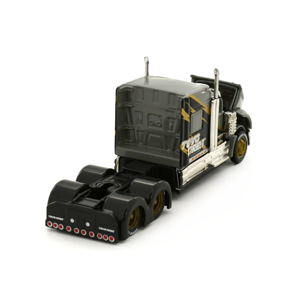 Maisto Licensed 1:64 Scale Design Custom Rigs International Lonestar Truck Gray Yellow Lighting