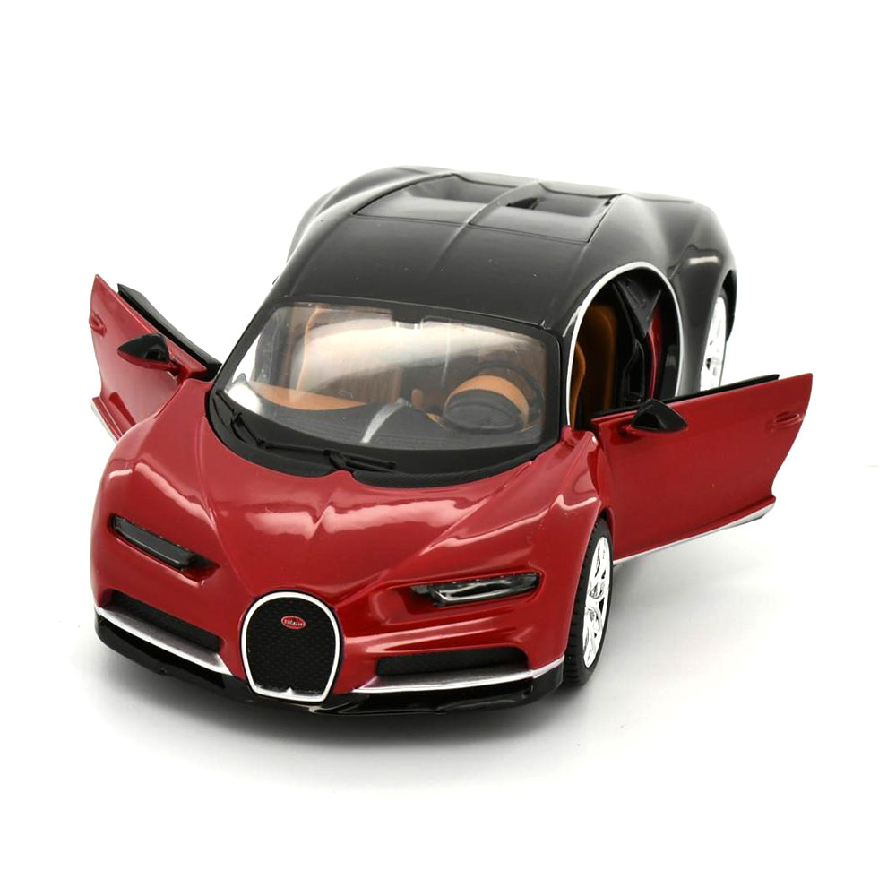Maisto Licensed 1:24 Scale Assembly Line 2017 Bugatti Chiron Coupe Diecast Model Car Red