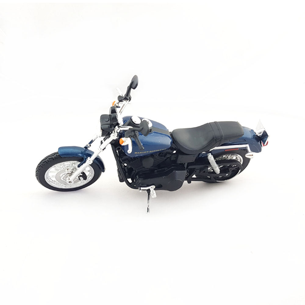 Maisto Licensed 1:12 Scale Harley Davidson 2004 Dyna Super Glide Sport Model Bike Blue