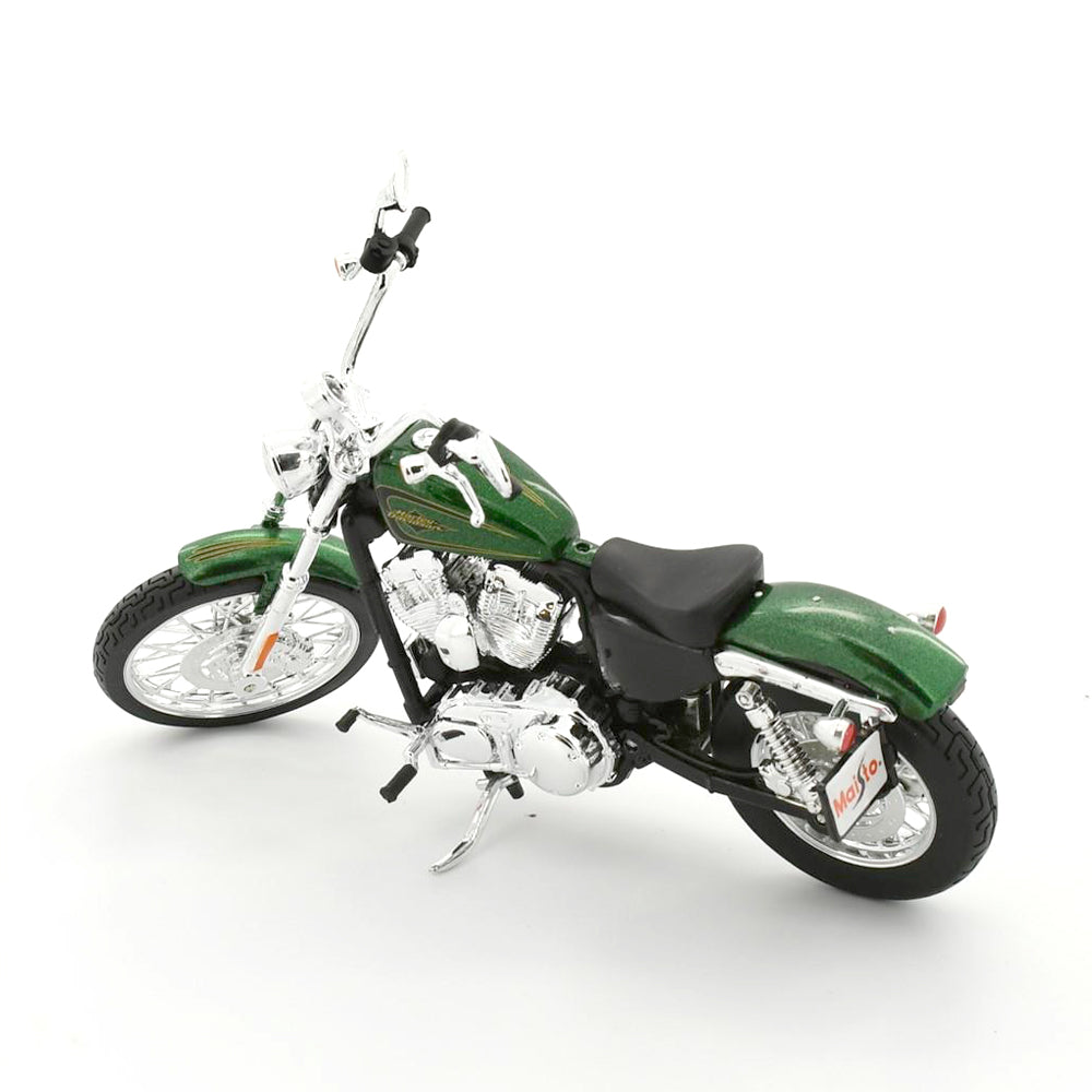 Maisto Licensed 1:12 Scale Motorcycle Harley Davidson 2013 XL 1200V Seventy-Two Model Toy Green