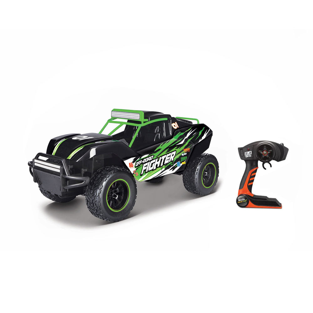 Maisto Tech Licensed 1:6 Scale 2.4 GHz Off Road Fighter Remote Control Car Green
