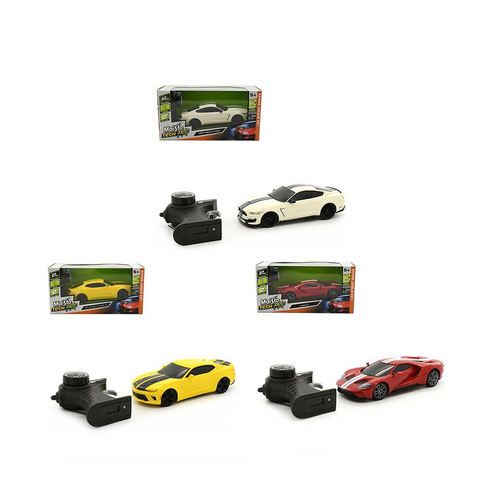 Maisto Tech Licensed 1:24 Scale Remote Control Car Assortment 27Mhz 3 Styles Options