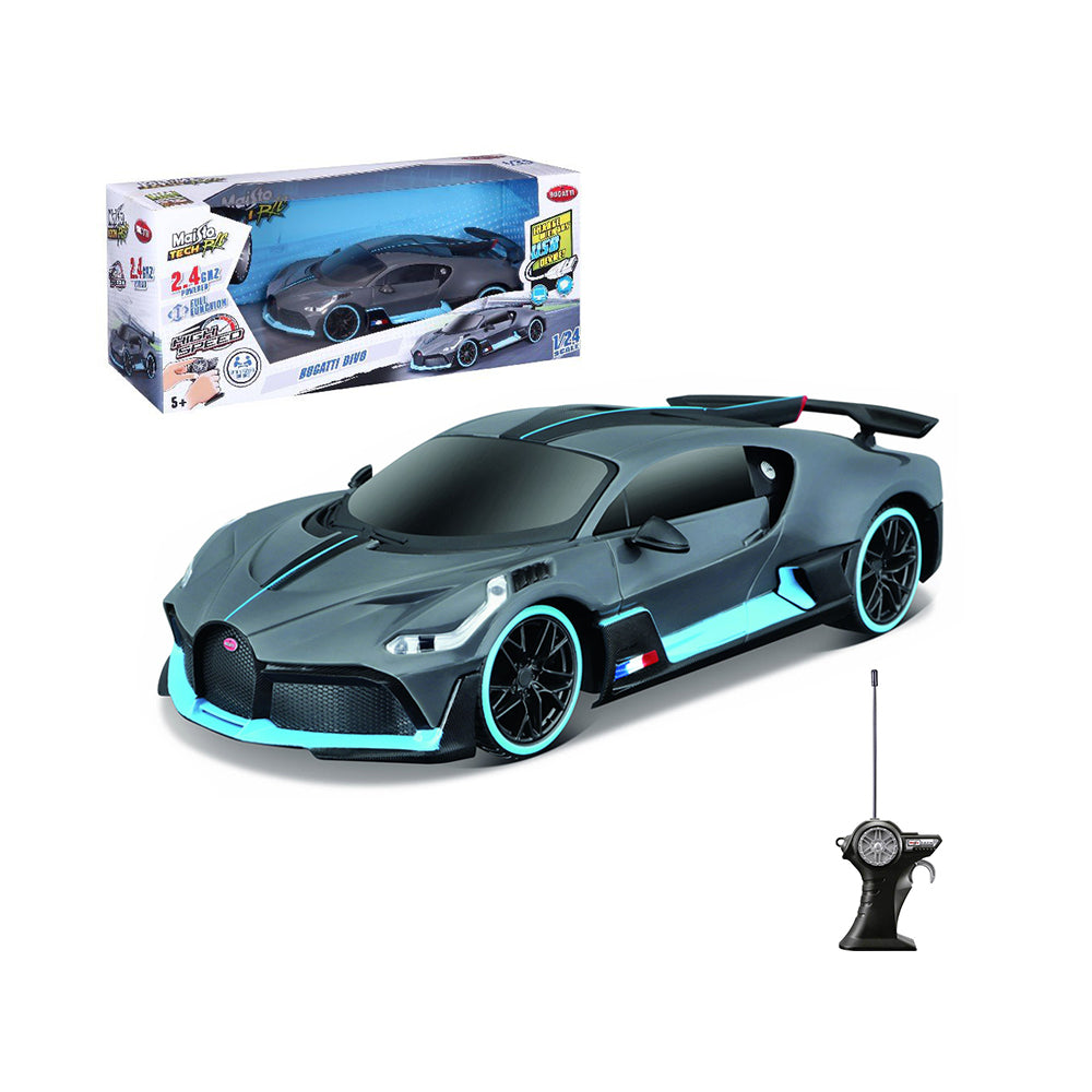 Maisto Tech Licensed 1:24 Scale 2.4Ghz Bugatti Divo Remote Control Car Grey