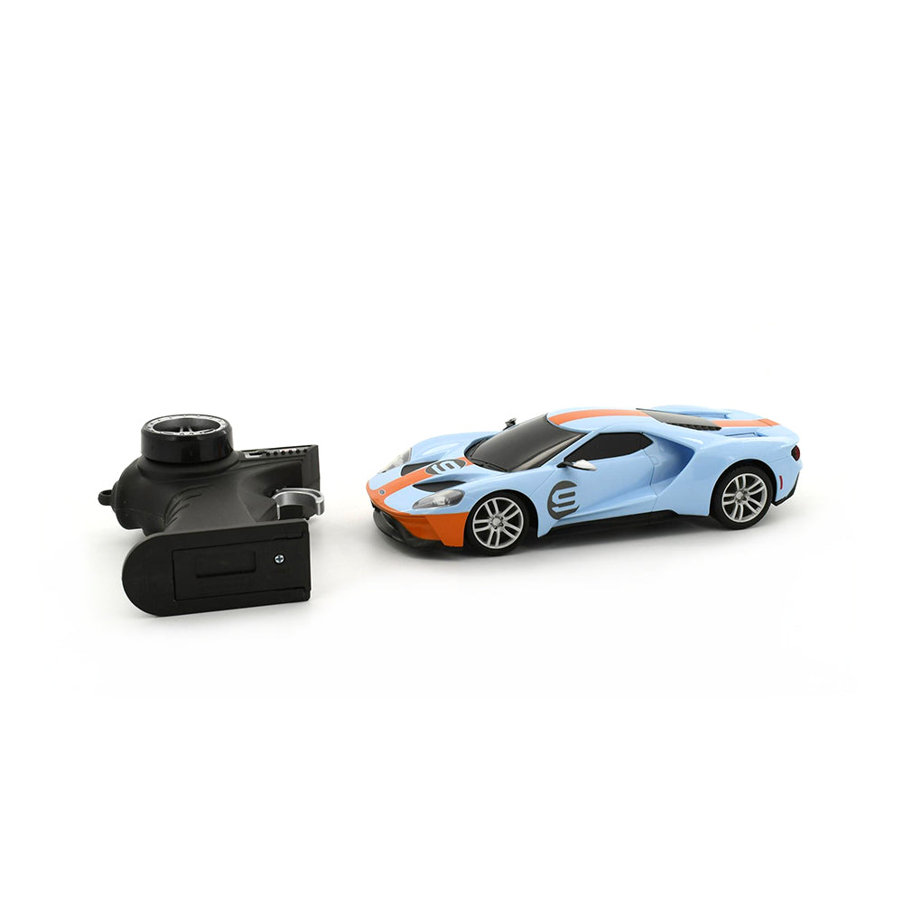 Maisto Tech Licensed 1:24 Scale 2019 Ford GT Heritage Remote Control Car Blue