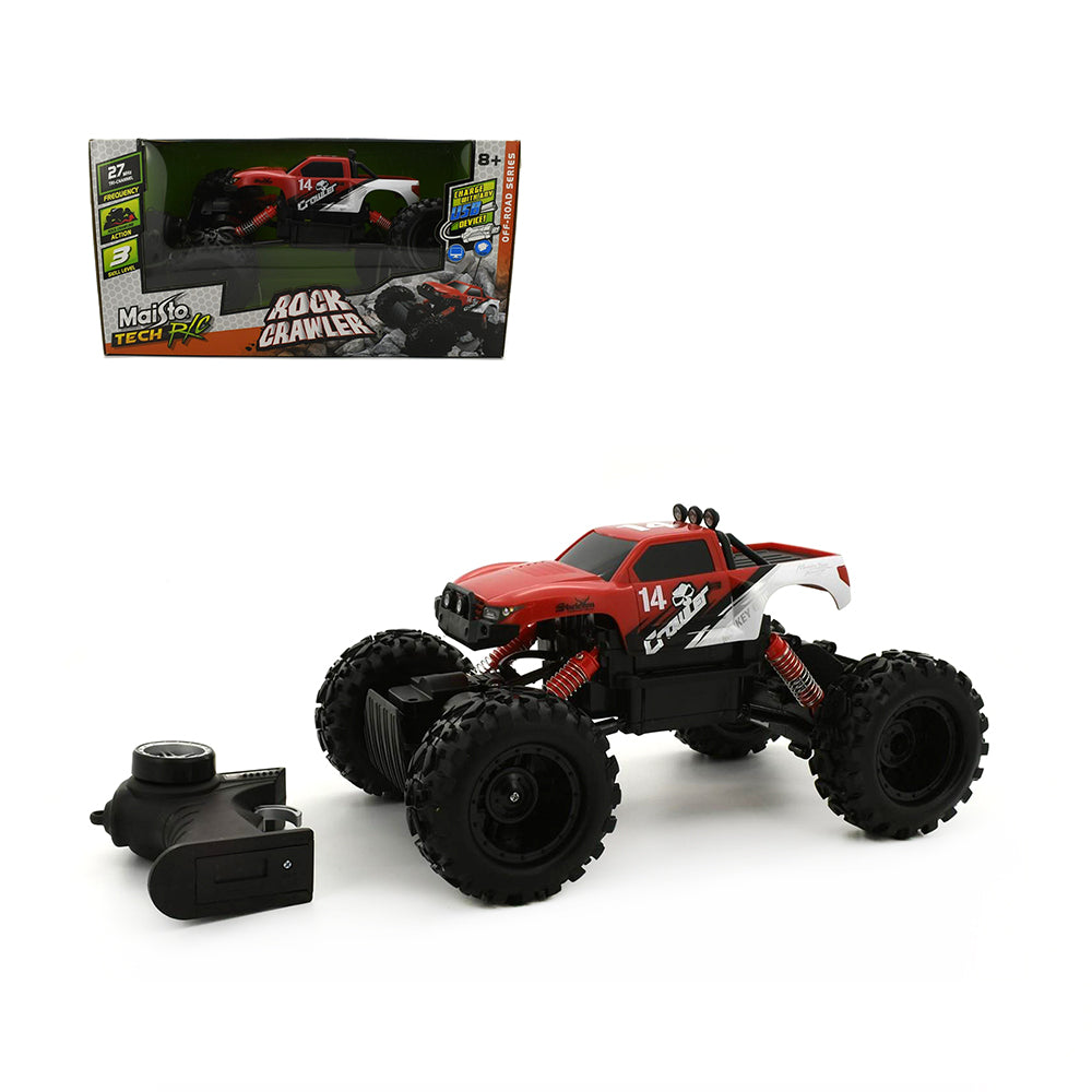 Maisto Tech Rock Crawler 4 x 4 27Mhz Radio Controlled Model Toy Vehicle Red