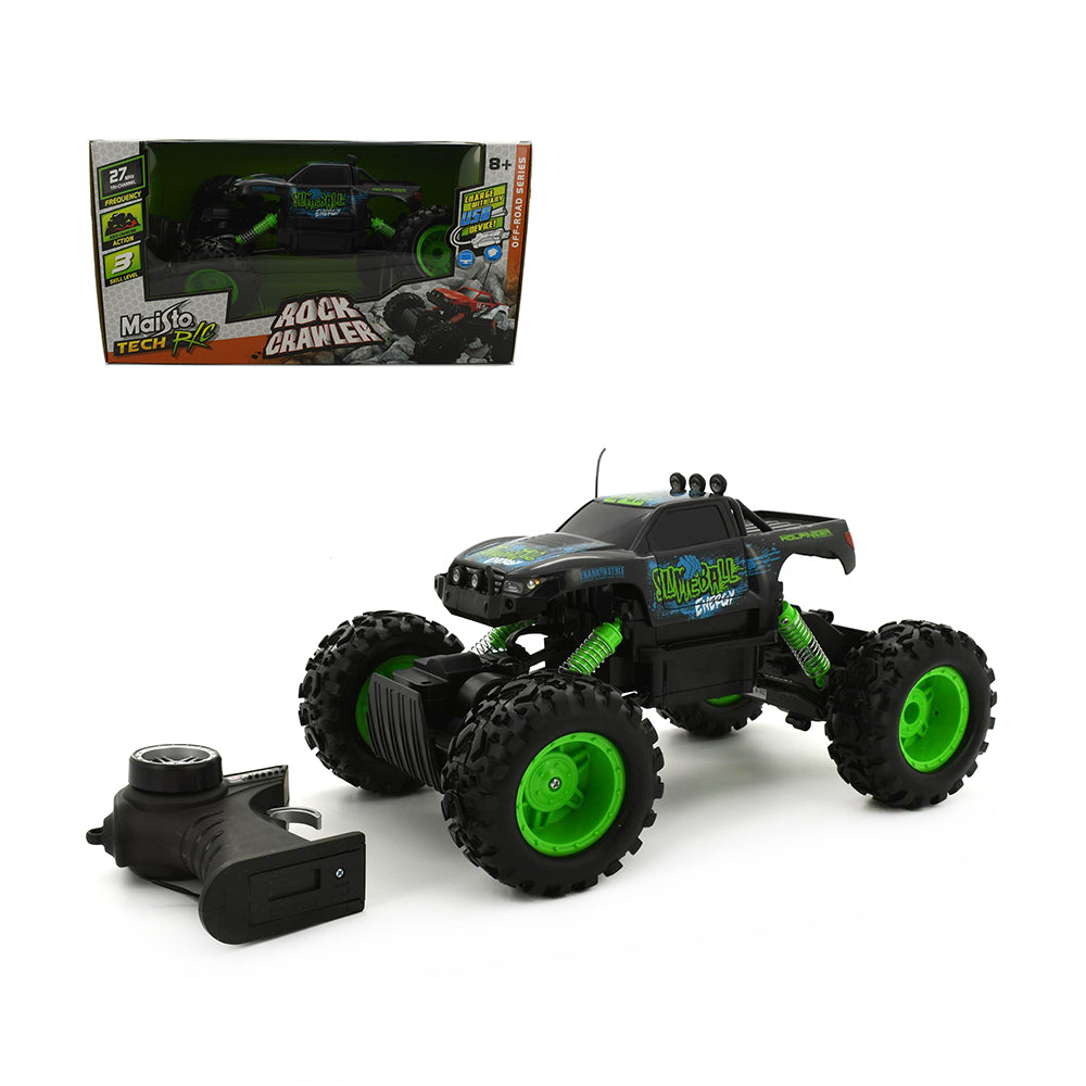 Maisto Tech Licensed 27Mhz Rock Crawler 4 x 4 Radio Controlled Vehicle Green