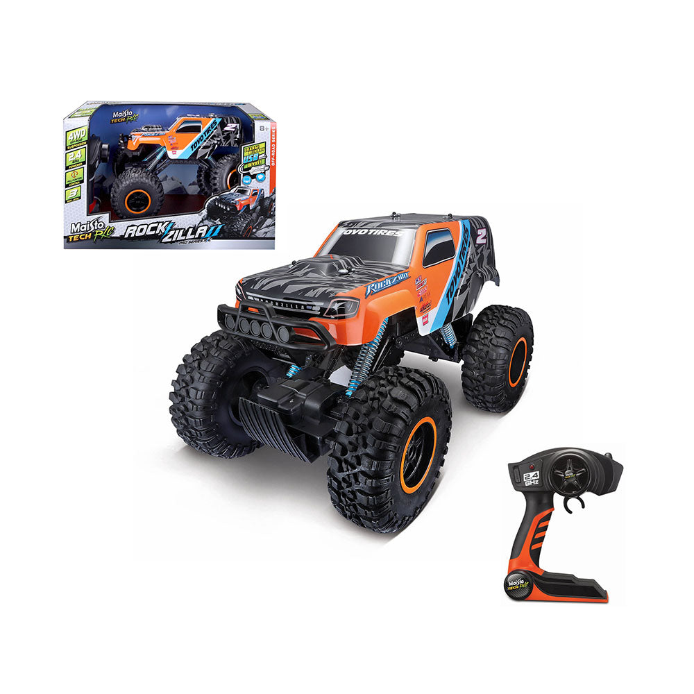 Maisto Tech Licensed RockZilla 2 4WD 2.4Ghz & USB Remote Controll Car Orange 