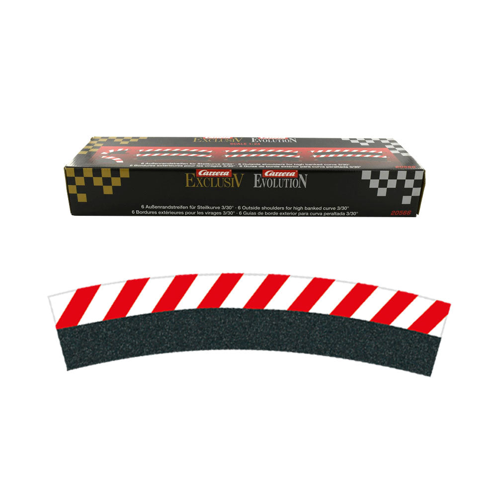 Carrera 1:24 Evolution/Digital OS Shoudler For Hi-Bank Curve 3/30° (8 pce)