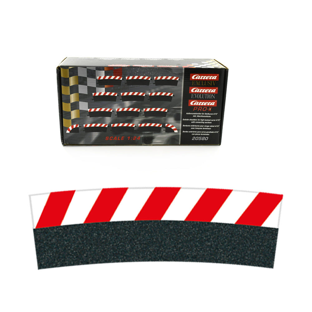 Carrera Car Evolution/Digital OS Shoulder For High Bank Curve 4/15° (14 pce)