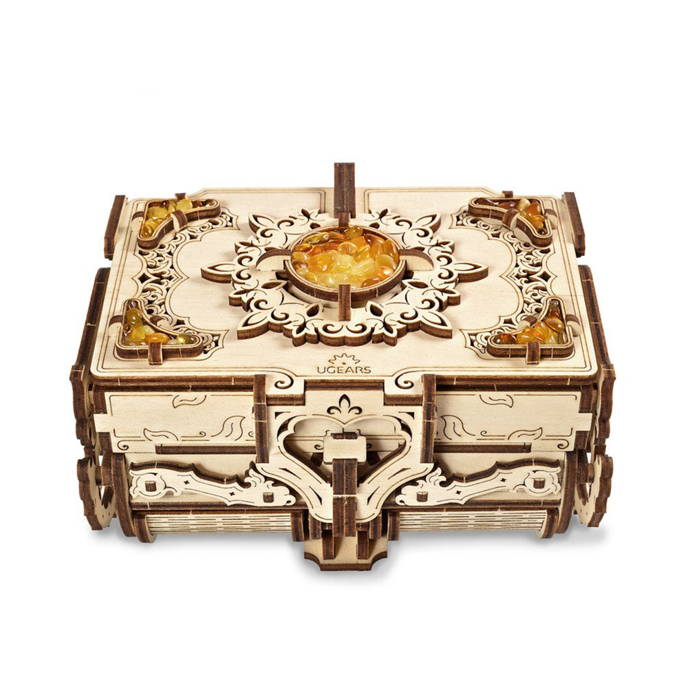 Made in Ukraine UGears The Amber Box Wooden Model Kit 3D mechanical Model Wooden