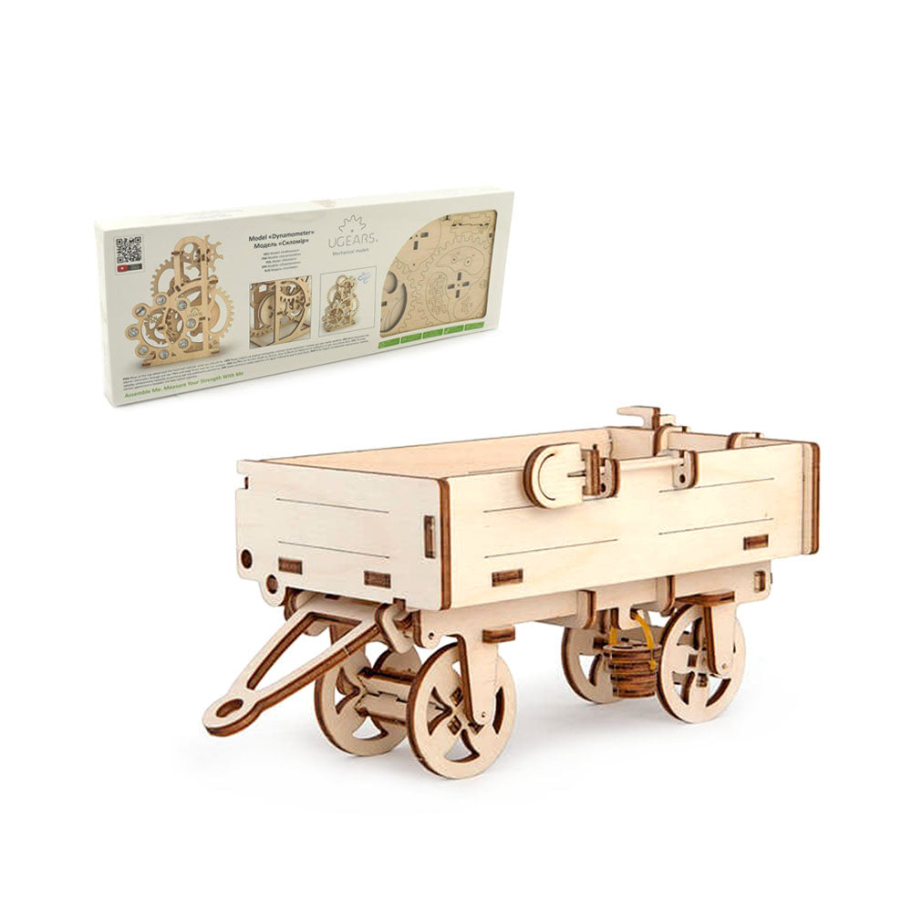 Made in Ukraine UGears Tractor"™s Trailer Mechanical 3D Puzzle DIY Model Kit