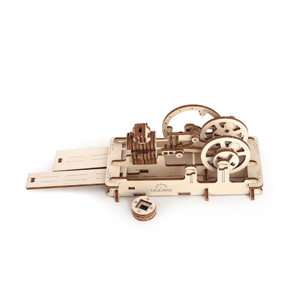 Made in Ukraine UGears Pneumatic Engine Mechanical Wooden 3D Model Kit No Glue