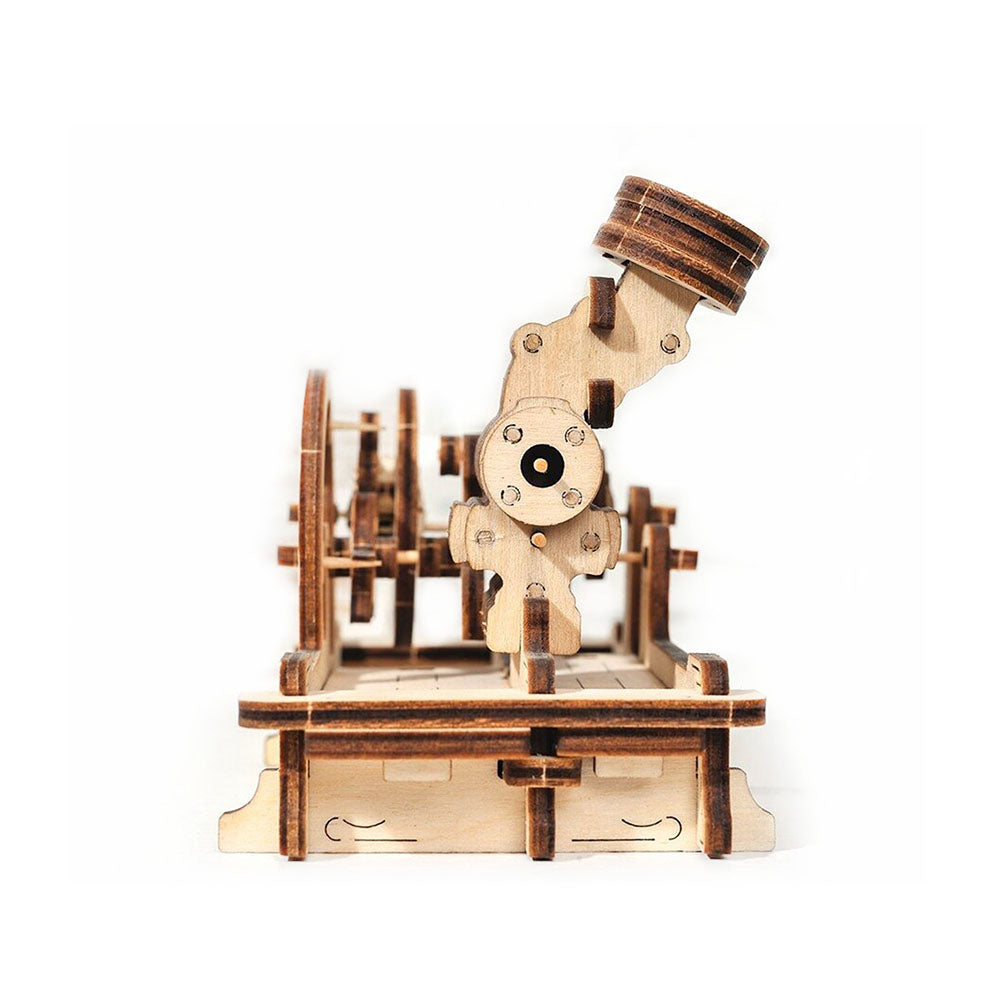 Made in Ukraine UGears Pneumatic Engine Mechanical Wooden 3D Model Kit No Glue