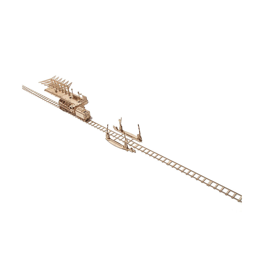 Ukraine Made Ugears 3D Mechanical Model Set Of Rails W/ Crossing Wooden Puzzles