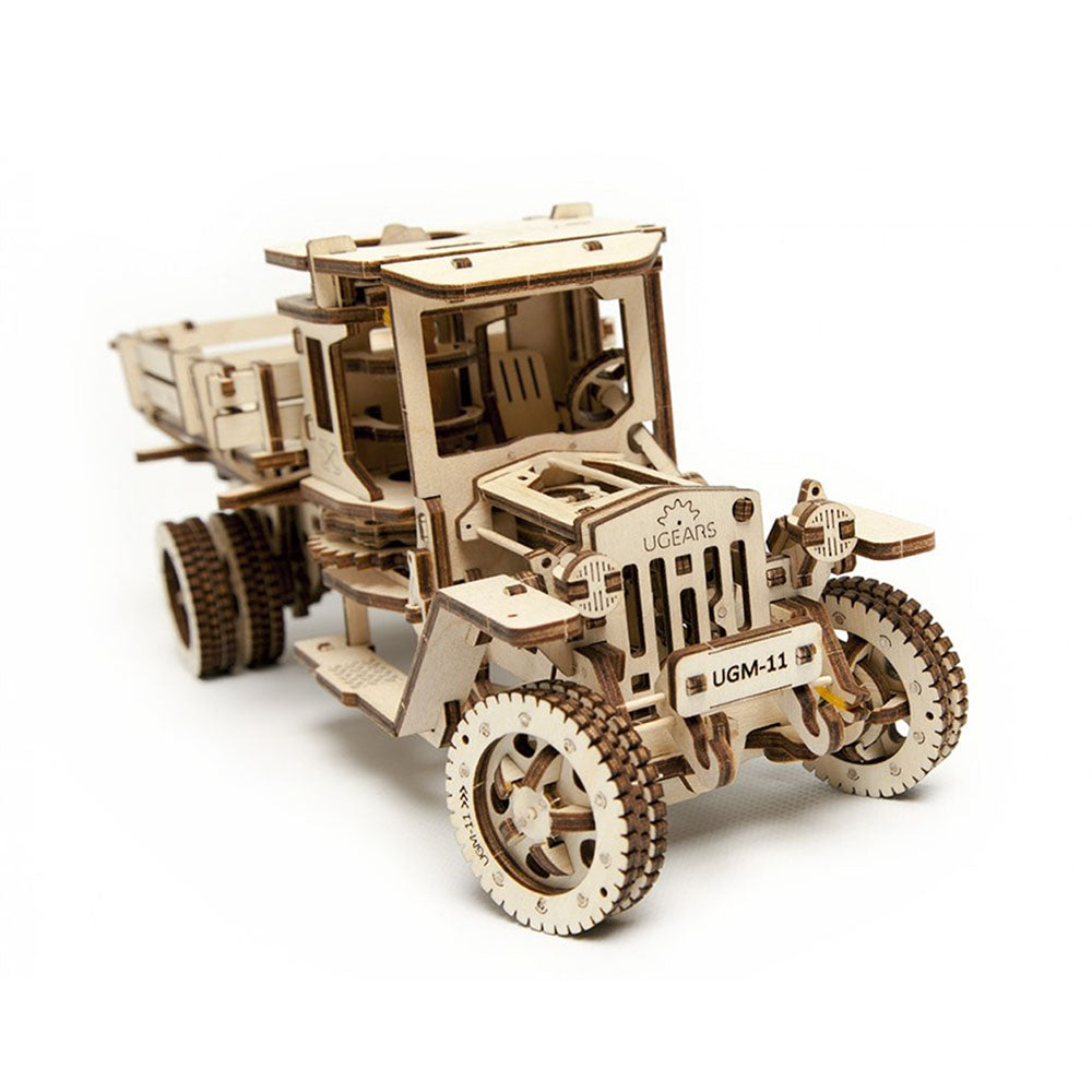 Ukraine Made UGears DIY Self Propelled Wooden 3D Puzzle Truck UGM 11 Mechanical Model Kit