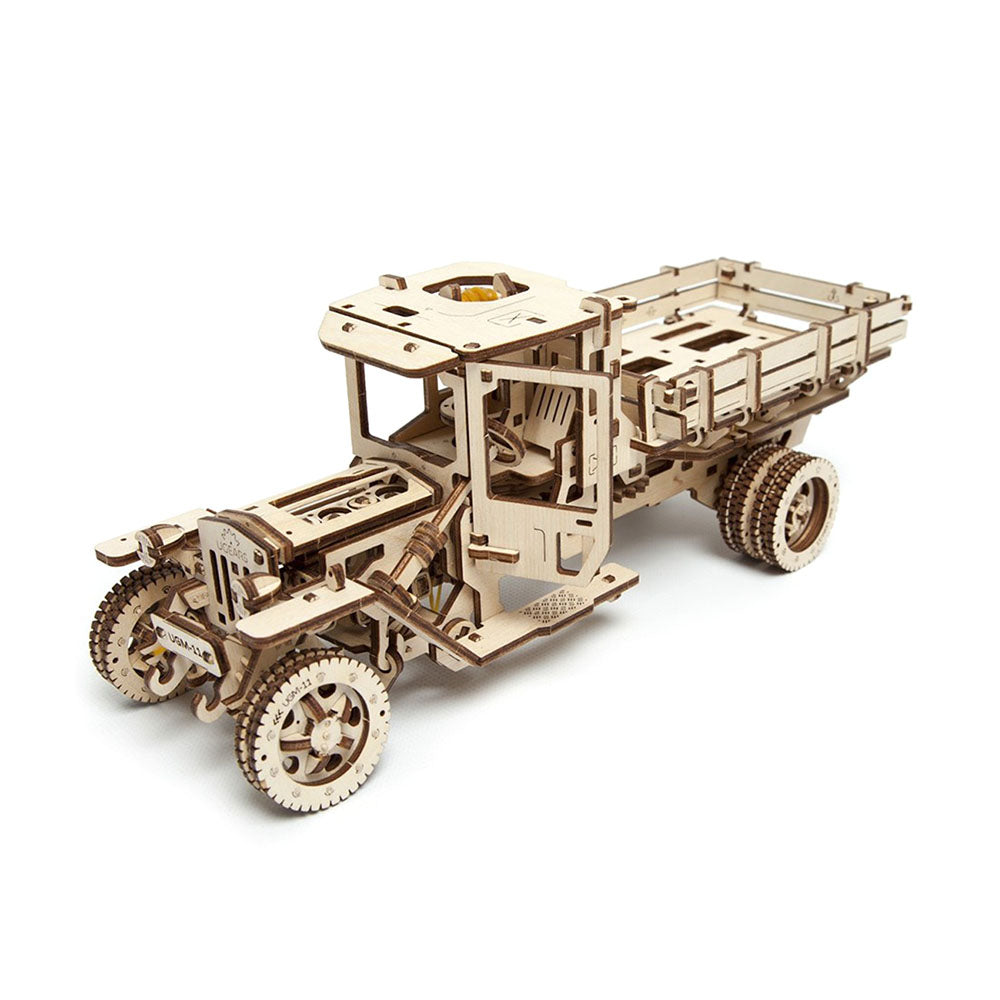 Ukraine Made UGears DIY Self Propelled Wooden 3D Puzzle Truck UGM 11 Mechanical Model Kit
