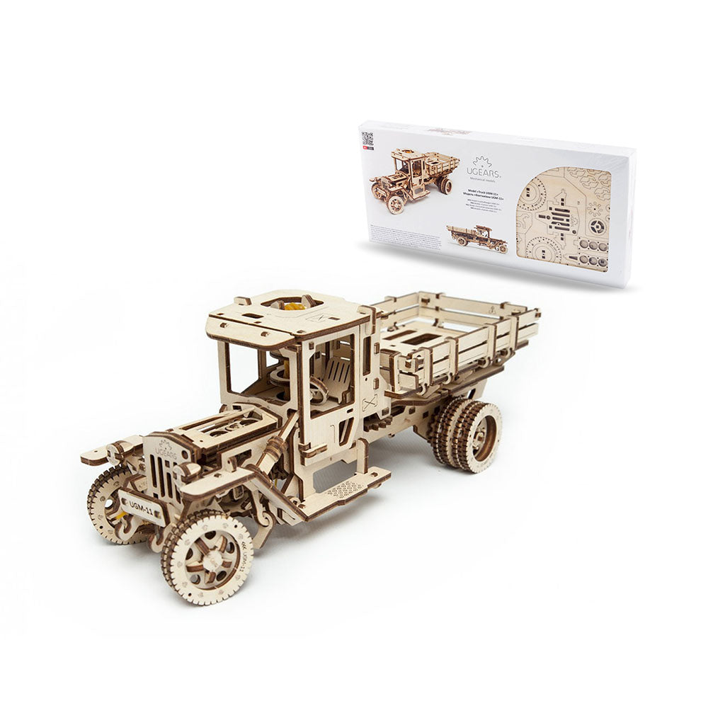Ukraine Made UGears DIY Self Propelled Wooden 3D Puzzle Truck UGM 11 Mechanical Model Kit