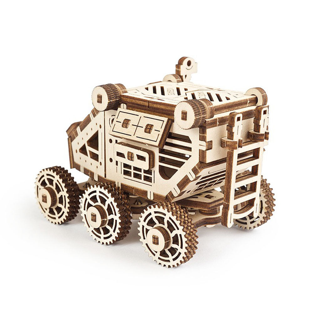 Made in Ukraine UGears Wooden Self Propelled 3D Mechanical Model Kit Mars Buggy