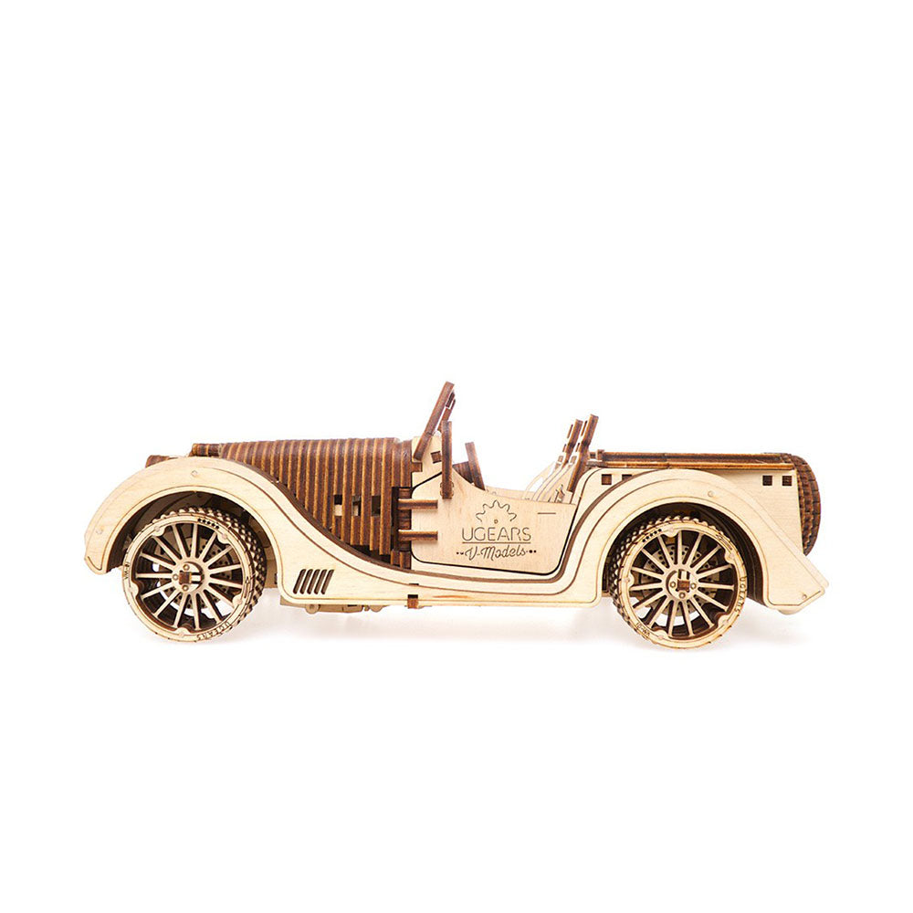 Made in Ukraine UGears Roadster VM-01 3D Wooden Puzzle Mechanical Model Kit