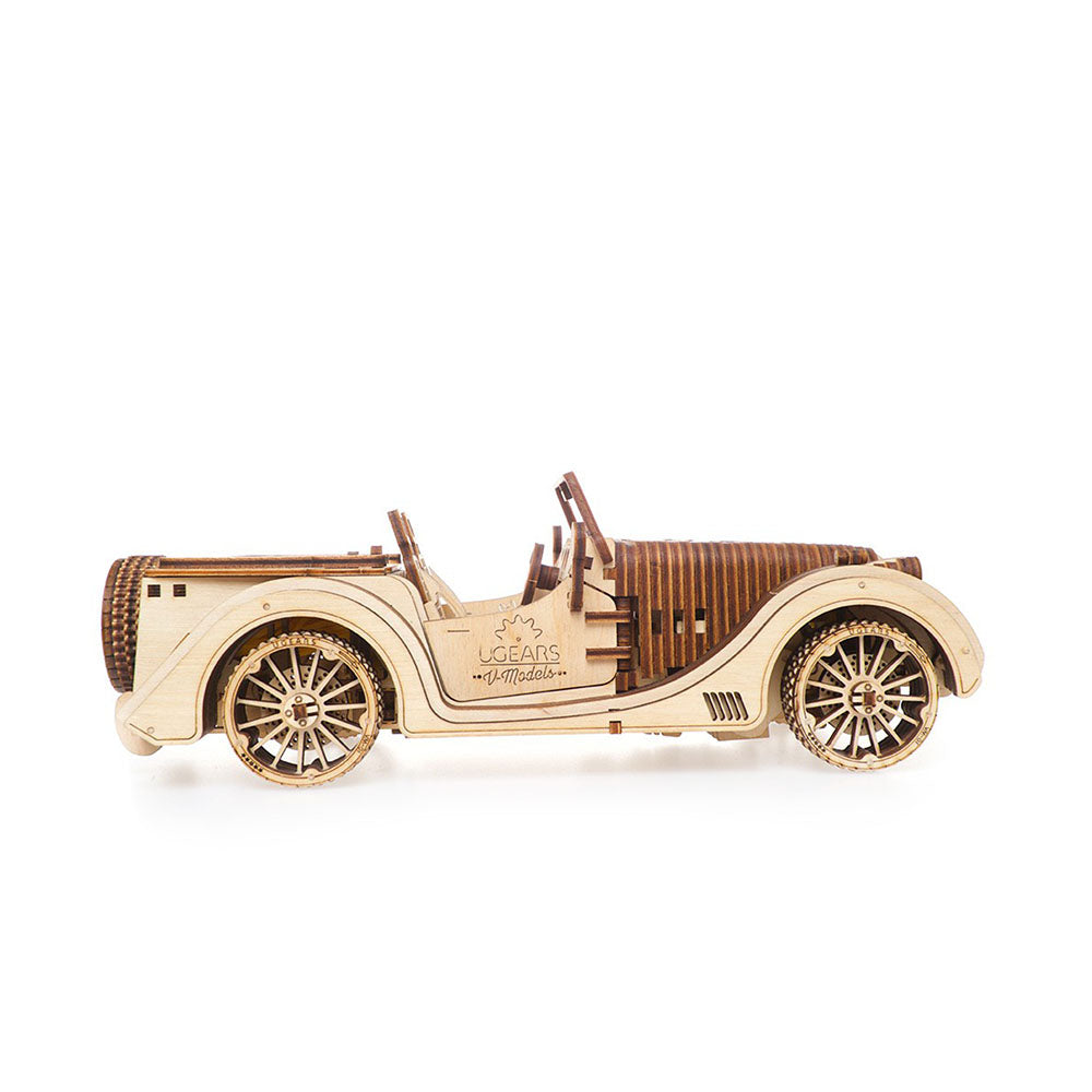 Made in Ukraine UGears Roadster VM-01 3D Wooden Puzzle Mechanical Model Kit