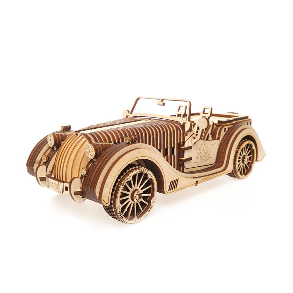 Made in Ukraine UGears Roadster VM-01 3D Wooden Puzzle Mechanical Model Kit