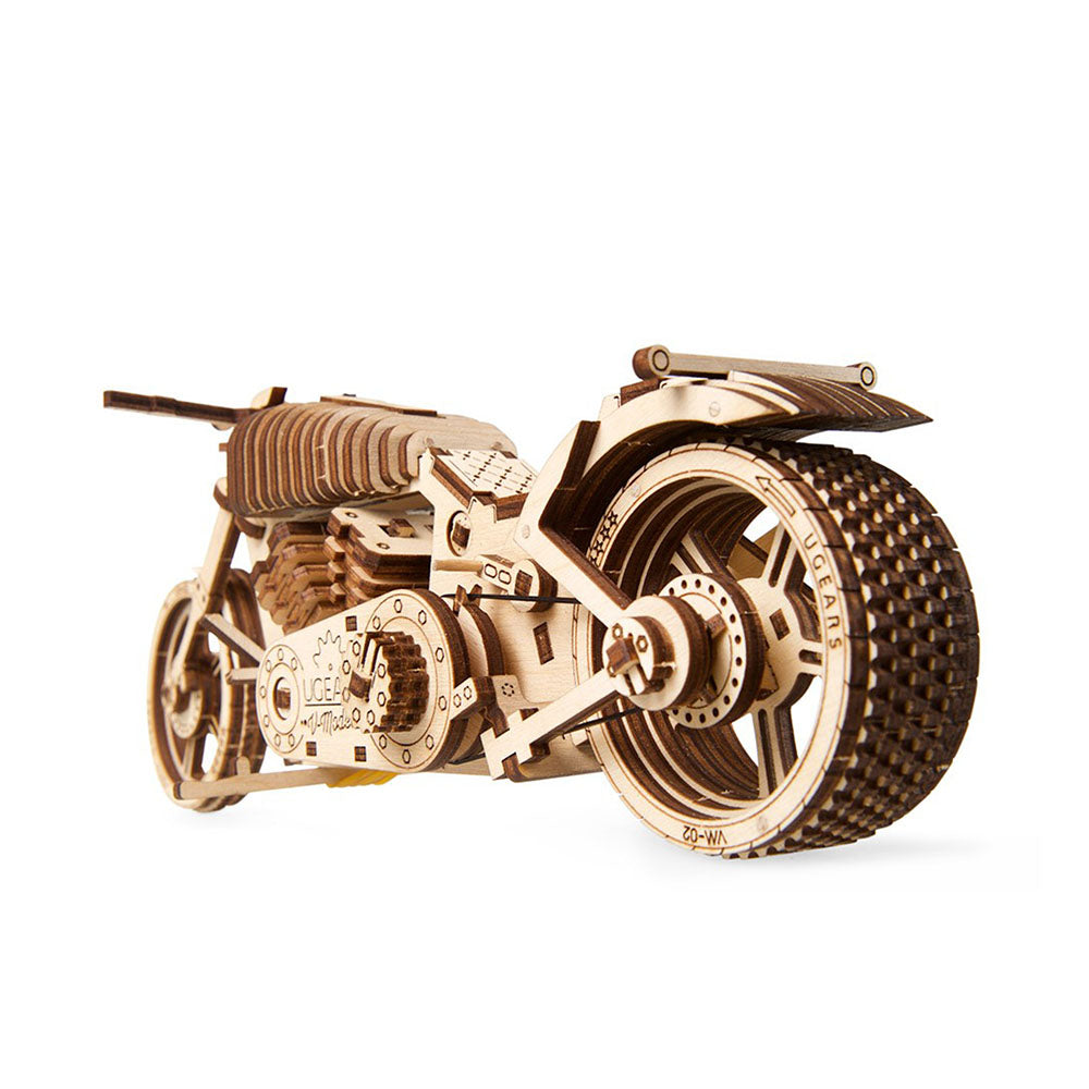 Ukraine Made UGears Self Propelled Wooden 3D Puzzle Bike VM-02 Mechanical Model
