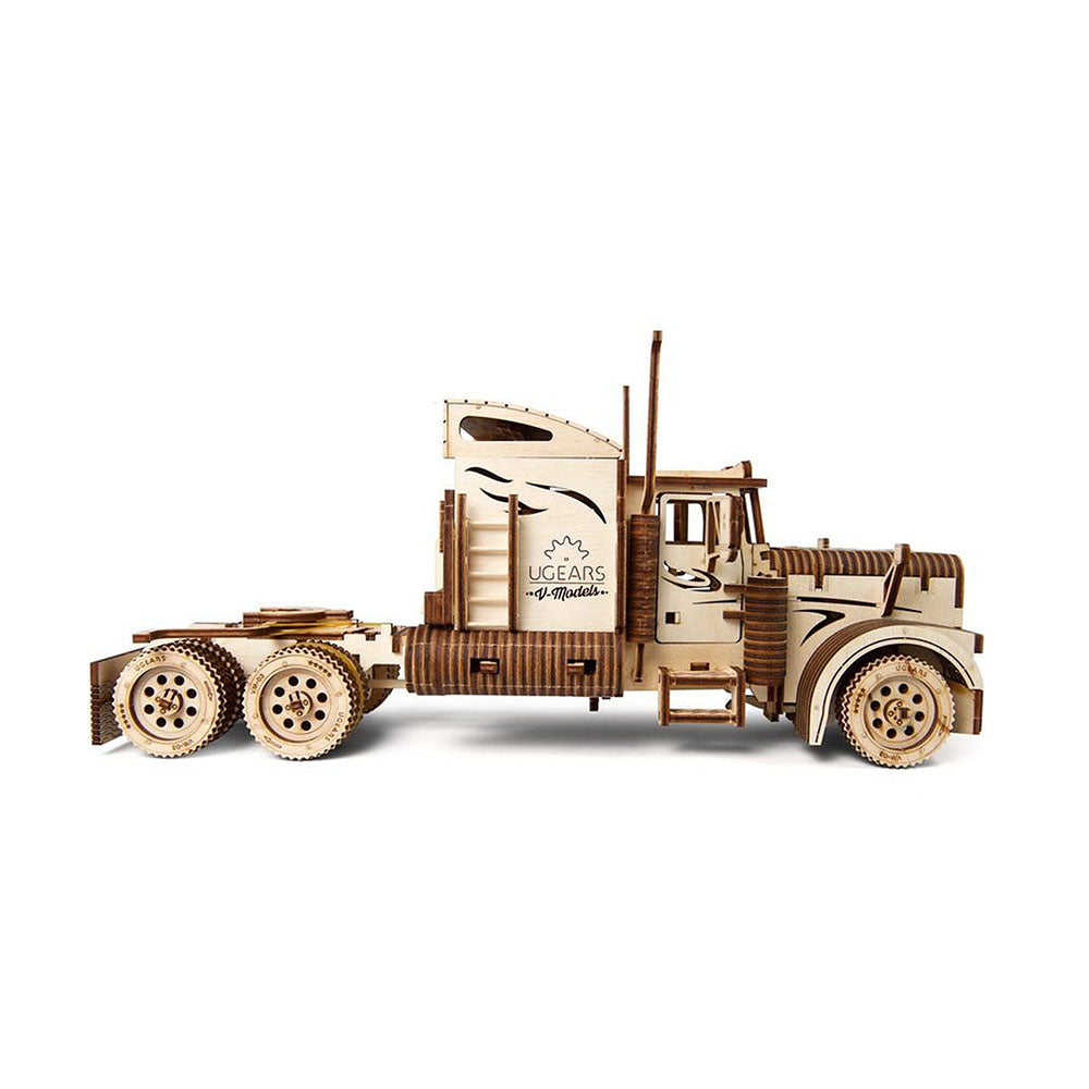 Made in Ukraine UGears Wooden Heavy Boy Truck VM-03 Mechanical Vehicle Model Kit